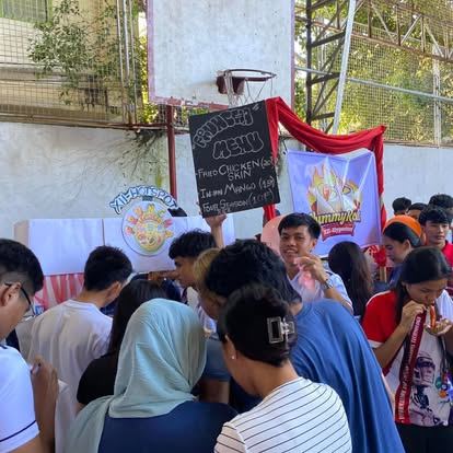 Student food stall during a campus fair
